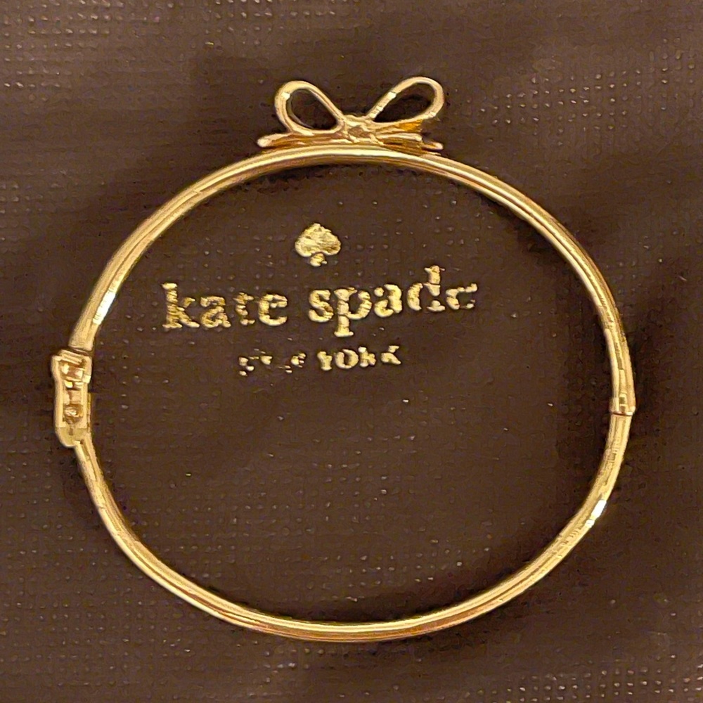 Kate Spade gold bow bangle